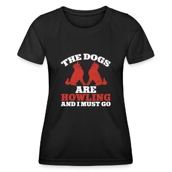 Pet Sitting Cat Dog Pet Sitter - Women's Functional T-Shirt - black - Front - AI Model Female 172 light (172cm)