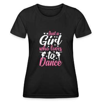 Cheerleader Cheerleading Gymnastique Danseuse - T-shirt sport Femme - noir - Devant - AI Model Female 172 light (172cm)
