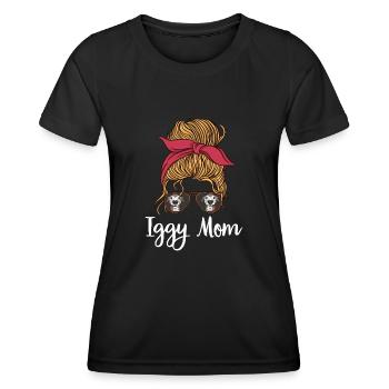 Italienischer Windspiel Windhund Hunde - Frauen Funktions-T-Shirt - Schwarz - Vorne - AI Model Female 172 light (172cm)