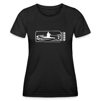 Canoeing, rowing, rowing, rowing, rowing - Women's Functional T-Shirt - black - Front - AI Model Female 172 light (172cm)