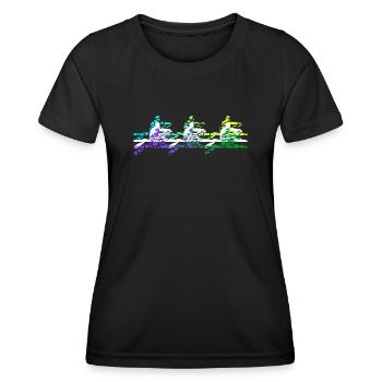 Rudersport Kanu Ruderboot Ruderer Rudern - Frauen Funktions-T-Shirt - Schwarz - Vorne - AI Model Female 172 light (172cm)