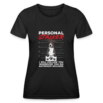 Italian Greyhound Greyhound Dogs - Women's Functional T-Shirt - black - Front - AI Model Female 172 light (172cm)