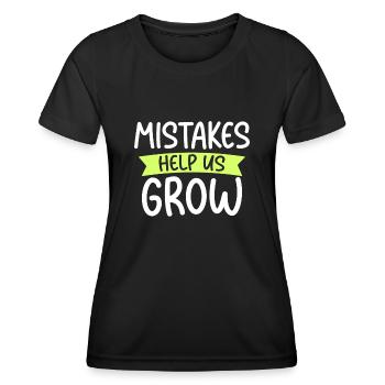 Le premier jour d’école aide à retrouver les erreurs scolaires - T-shirt sport Femme - noir - Devant - AI Model Female 172 light (172cm)