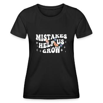 Le premier jour d’école aide à retrouver les erreurs scolaires - T-shirt sport Femme - noir - Devant - AI Model Female 172 light (172cm)