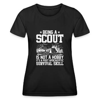 Ein Scout Zu Sein Ist Kein Hobby -Scout -Geschenk - Frauen Funktions-T-Shirt - Schwarz - Vorne - AI Model Female 172 light (172cm)