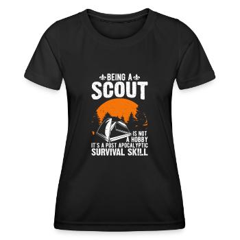 Ein Scout Zu Sein Ist Kein Hobby -Scout -Geschenk - Frauen Funktions-T-Shirt - Schwarz - Vorne - AI Model Female 172 light (172cm)
