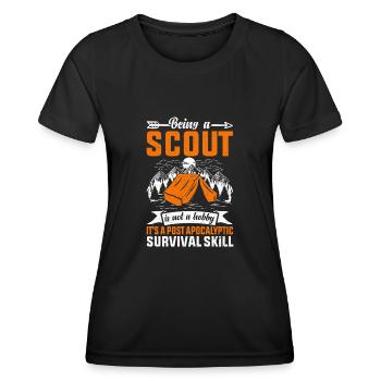 Ein Scout Zu Sein Ist Kein Hobby -Scout -Geschenk - Frauen Funktions-T-Shirt - Schwarz - Vorne - AI Model Female 172 light (172cm)