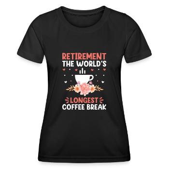 Grand-mère retraitée Pension de retraite Grand-mère Reti - T-shirt sport Femme - noir - Devant - AI Model Female 172 light (172cm)