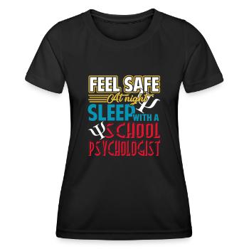 School Psychologist Sleep With School Psychologist - Women's Functional T-Shirt - black - Front - AI Model Female 172 light (172cm)
