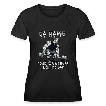 Viking Sport Fan Bodybuilding Fitness Viking - Women's Functional T-Shirt - black - Front - AI Model Female 172 light (172cm)
