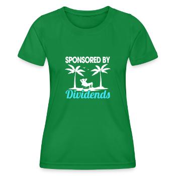 Sponsored By Dividends - Frauen Funktions-T-Shirt - Kelly Green - Vorne - AI Model Female 172 dark (172cm)