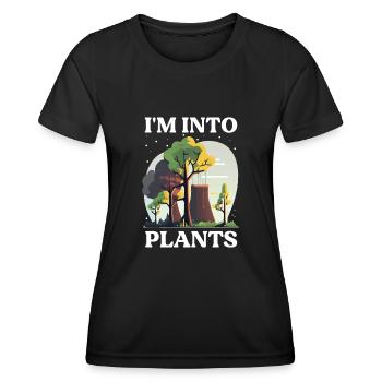 Nuklearingenieur für Kernkraftwerk und Kernenergie - Frauen Funktions-T-Shirt - Schwarz - Vorne - AI Model Female 172 light (172cm)