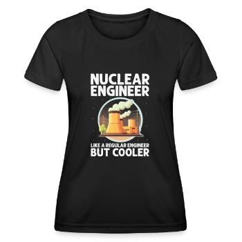Nuklearingenieur für Kernkraftwerk und Kernenergie - Frauen Funktions-T-Shirt - Schwarz - Vorne - AI Model Female 172 light (172cm)