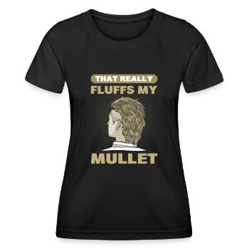 Cela apporte pas mal de mulet - T-shirt sport Femme - noir - Devant - AI Model Female 172 light (172cm)
