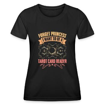 Forget Princess Retro Fortune Telling For Tarot - Women's Functional T-Shirt - black - Front - AI Model Female 172 light (172cm)