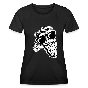 Doner kebab lunettes de soleil kebab brochette - T-shirt sport Femme - noir - Devant - AI Model Female 172 light (172cm)