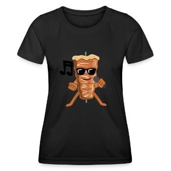 Musical Doner Kebab Kebab - T-shirt sport Femme - noir - Devant - AI Model Female 172 light (172cm)