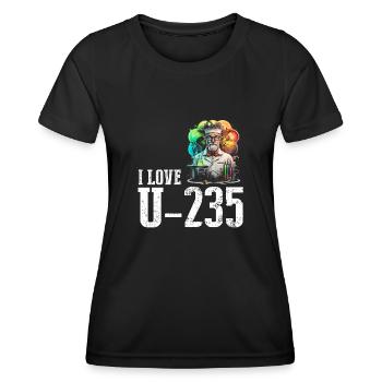 Nuklearingenieur für Kernkraftwerk und Kernenergie - Frauen Funktions-T-Shirt - Schwarz - Vorne - AI Model Female 172 light (172cm)