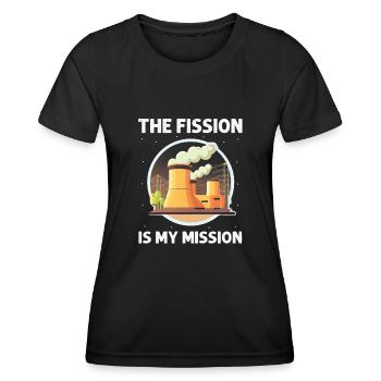 Kernenergie Spruch für Kernenergie - Frauen Funktions-T-Shirt - Schwarz - Vorne - AI Model Female 172 light (172cm)
