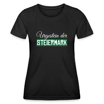 Steiermark - Frauen Funktions-T-Shirt - Schwarz - Vorne - AI Model Female 172 light (172cm)