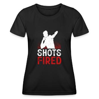 Lancer du poids Athlétisme - T-shirt sport Femme - noir - Devant - AI Model Female 172 light (172cm)