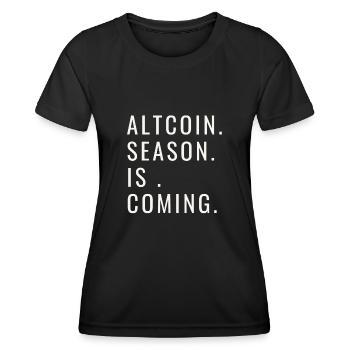 Altcoin Traders - T-shirt sport Femme - noir - Devant - AI Model Female 172 light (172cm)
