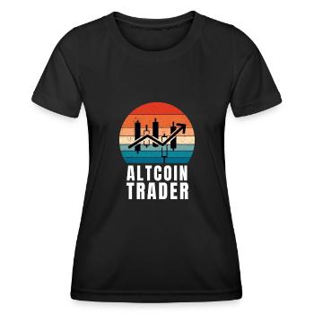 Altcoin Traders - T-shirt sport Femme - noir - Devant - AI Model Female 172 light (172cm)