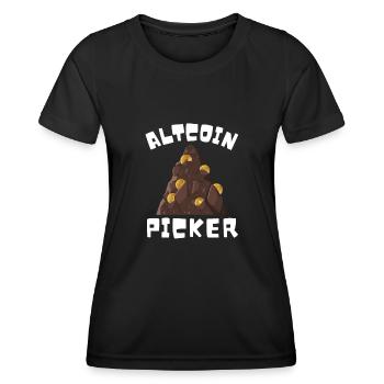 Altcoin Traders - T-shirt sport Femme - noir - Devant - AI Model Female 172 light (172cm)