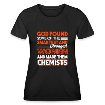 Chemist Strongest Women Become Chemists - Women's Functional T-Shirt - black - Front - AI Model Female 172 light (172cm)