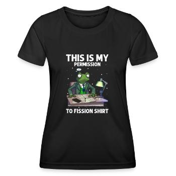 Kernenergie Spruch für Kernenergie - Frauen Funktions-T-Shirt - Schwarz - Vorne - AI Model Female 172 light (172cm)