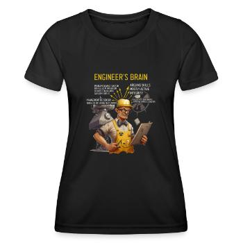 Nuklearingenieur für Kernkraftwerk und Kernenergie - Frauen Funktions-T-Shirt - Schwarz - Vorne - AI Model Female 172 light (172cm)