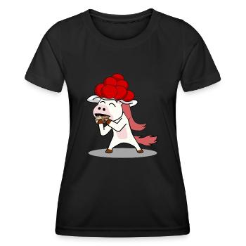 Schwarzwald - Frauen Funktions-T-Shirt - Schwarz - Vorne - AI Model Female 172 light (172cm)