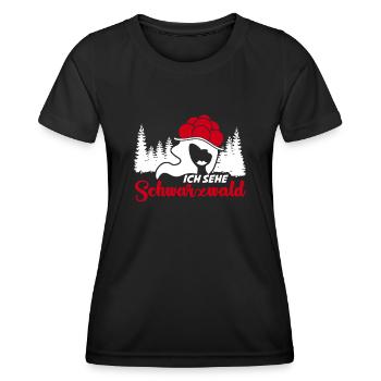 Schwarzwaldmädel Schwarzwald - Frauen Funktions-T-Shirt - Schwarz - Vorne - AI Model Female 172 light (172cm)