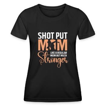 Lancer du poids Athlétisme - T-shirt sport Femme - noir - Devant - AI Model Female 172 light (172cm)
