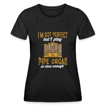 Organist: Organist, Church Organist, Organ - Women's Functional T-Shirt - black - Front - AI Model Female 172 light (172cm)