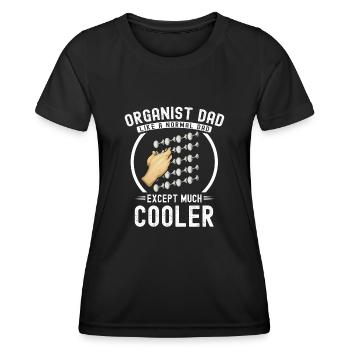 Organist: Organist, Church Organist, Organ - Women's Functional T-Shirt - black - Front - AI Model Female 172 light (172cm)