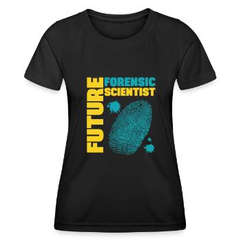 Future Forensic Scientist Forensic Criminology - Women's Functional T-Shirt - black - Front - AI Model Female 172 light (172cm)