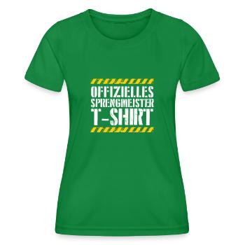 Offizieller Sprengmeister - Frauen Funktions-T-Shirt - Kelly Green - Vorne - AI Model Female 172 dark (172cm)
