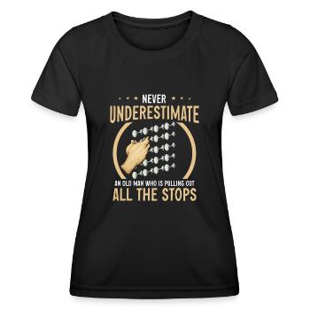 Organist: Organist, Church Organist, Organ - Women's Functional T-Shirt - black - Front - AI Model Female 172 light (172cm)