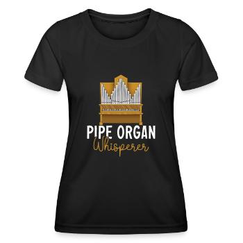 Orgelspieler Organist Kirchenorganist Orgel - Frauen Funktions-T-Shirt - Schwarz - Vorne - AI Model Female 172 light (172cm)