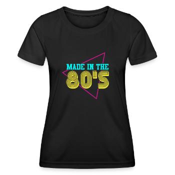 80's The 80s Music - Women's Functional T-Shirt - black - Front - AI Model Female 172 light (172cm)