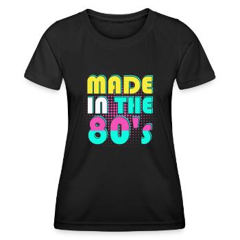 80's The 80s Music - Women's Functional T-Shirt - black - Front - AI Model Female 172 light (172cm)