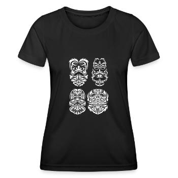 Île de Waikiki Honolulu - T-shirt sport Femme - noir - Devant - AI Model Female 172 light (172cm)