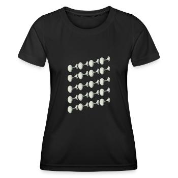 Orgelspieler Organist Kirchenorganist Orgel - Frauen Funktions-T-Shirt - Schwarz - Vorne - AI Model Female 172 light (172cm)
