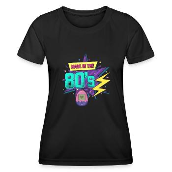 80's The 80s Music - Women's Functional T-Shirt - black - Front - AI Model Female 172 light (172cm)