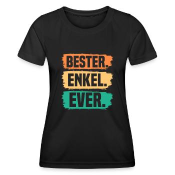 Enkel - Frauen Funktions-T-Shirt - Schwarz - Vorne - AI Model Female 172 light (172cm)