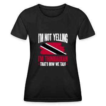 Drapeau de Trinité-et-Tobago - T-shirt sport Femme - noir - Devant - AI Model Female 172 light (172cm)