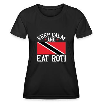 Trinidad and Tobago flag - Women's Functional T-Shirt - black - Front - AI Model Female 172 light (172cm)