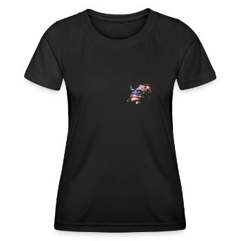 NY Stock Exchange Bull - Women's Functional T-Shirt - black - Front - AI Model Female 172 light (172cm)