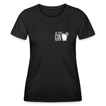 Gin Party - Frauen Funktions-T-Shirt - Schwarz - Vorne - AI Model Female 172 light (172cm)